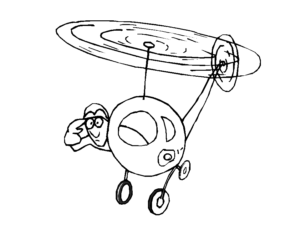 Dibujo para colorear: Helicopter (Transporte) #136068 - Dibujos para Colorear e Imprimir Gratis