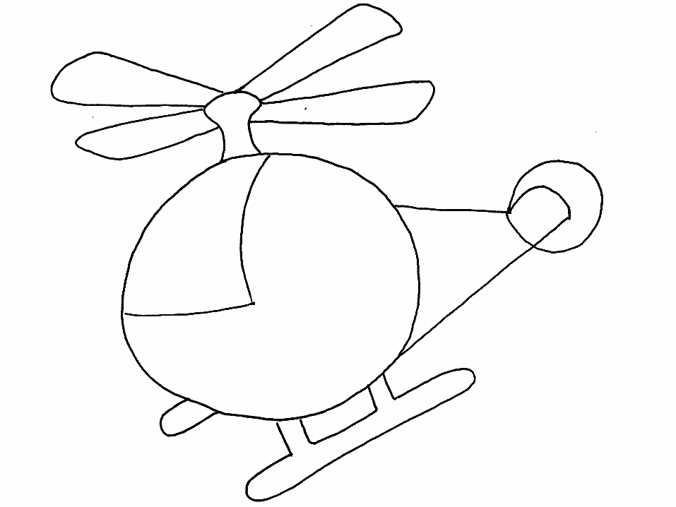 Dibujo para colorear: Helicopter (Transporte) #136073 - Dibujos para Colorear e Imprimir Gratis