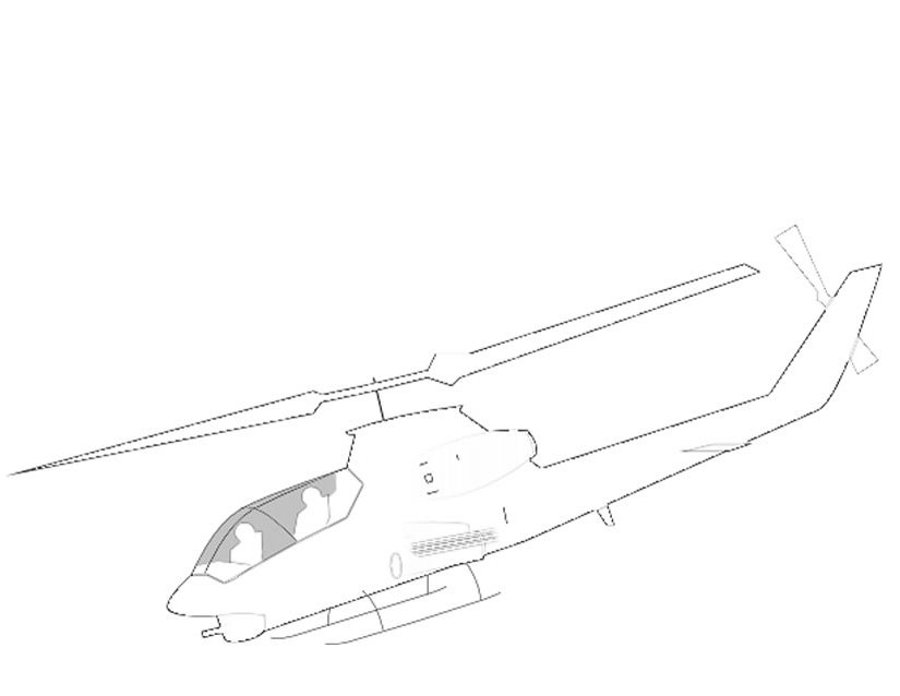 Dibujo para colorear: Helicopter (Transporte) #136077 - Dibujos para Colorear e Imprimir Gratis