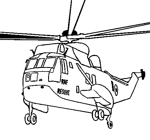 Dibujo para colorear: Helicopter (Transporte) #136078 - Dibujos para Colorear e Imprimir Gratis
