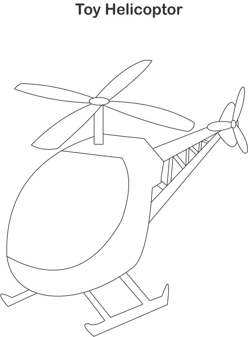 Dibujo para colorear: Helicopter (Transporte) #136087 - Dibujos para Colorear e Imprimir Gratis