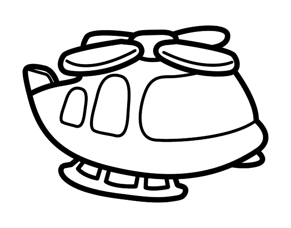 Dibujo para colorear: Helicopter (Transporte) #136090 - Dibujos para Colorear e Imprimir Gratis