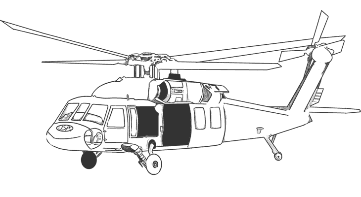 Dibujo para colorear: Helicopter (Transporte) #136103 - Dibujos para Colorear e Imprimir Gratis