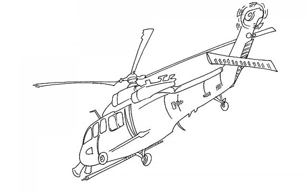 Dibujo para colorear: Helicopter (Transporte) #136115 - Dibujos para Colorear e Imprimir Gratis