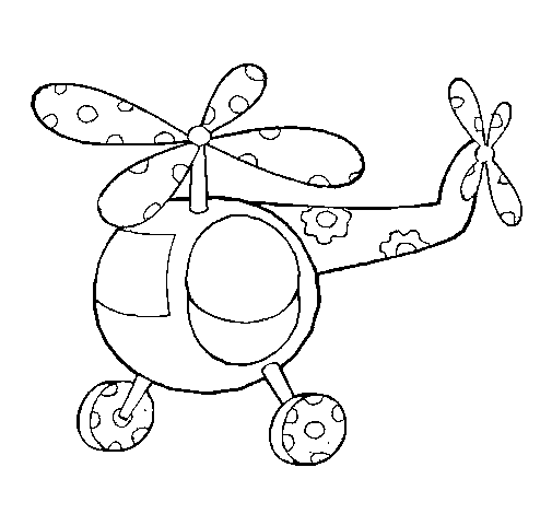 Dibujo para colorear: Helicopter (Transporte) #136122 - Dibujos para Colorear e Imprimir Gratis