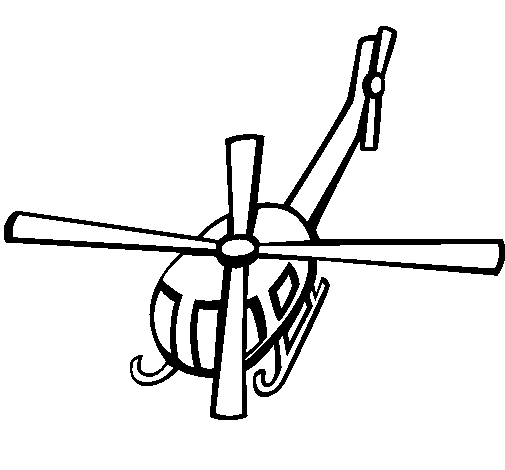 Dibujo para colorear: Helicopter (Transporte) #136136 - Dibujos para Colorear e Imprimir Gratis