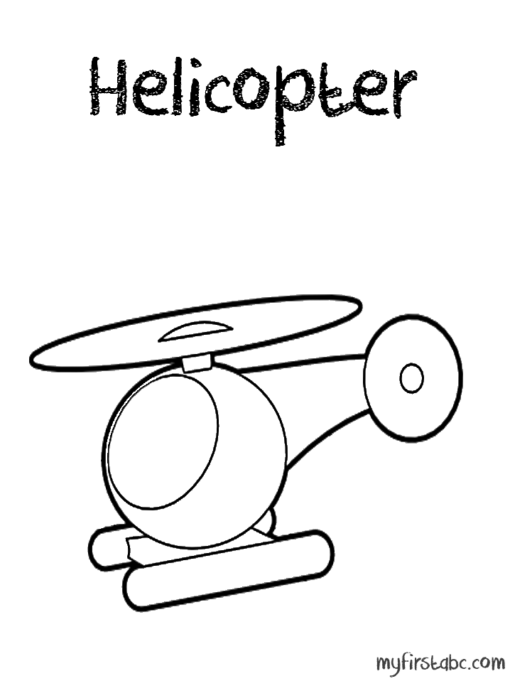 Dibujo para colorear: Helicopter (Transporte) #136140 - Dibujos para Colorear e Imprimir Gratis