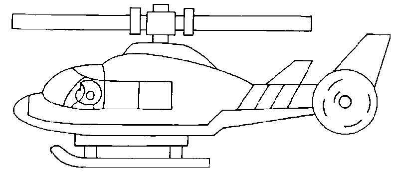 Dibujo para colorear: Helicopter (Transporte) #136142 - Dibujos para Colorear e Imprimir Gratis