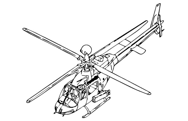 Dibujo para colorear: Helicopter (Transporte) #136145 - Dibujos para Colorear e Imprimir Gratis