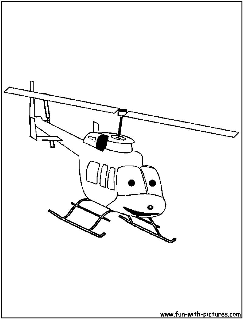 Dibujo para colorear: Helicopter (Transporte) #136197 - Dibujos para Colorear e Imprimir Gratis