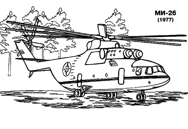 Dibujo para colorear: Helicopter (Transporte) #136229 - Dibujos para Colorear e Imprimir Gratis