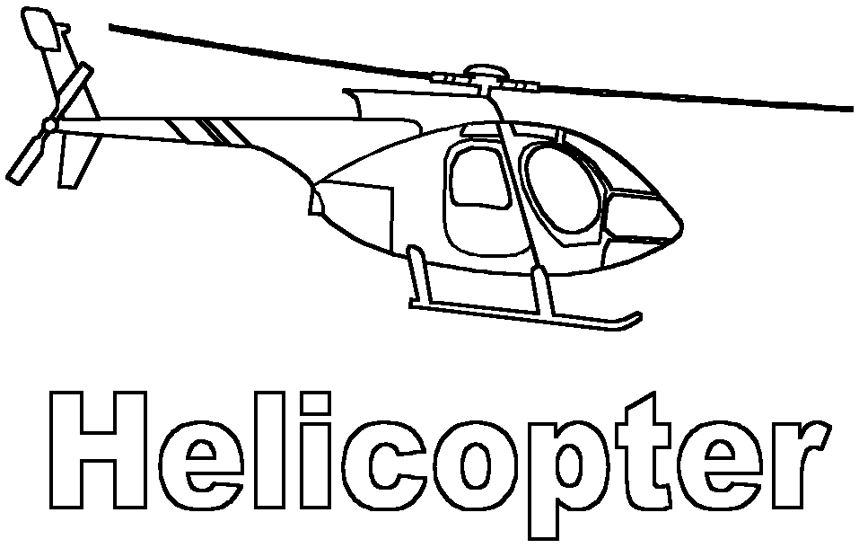 Dibujo gratuito Helicóptero #136028 de la coleccion Transporte para imprimir