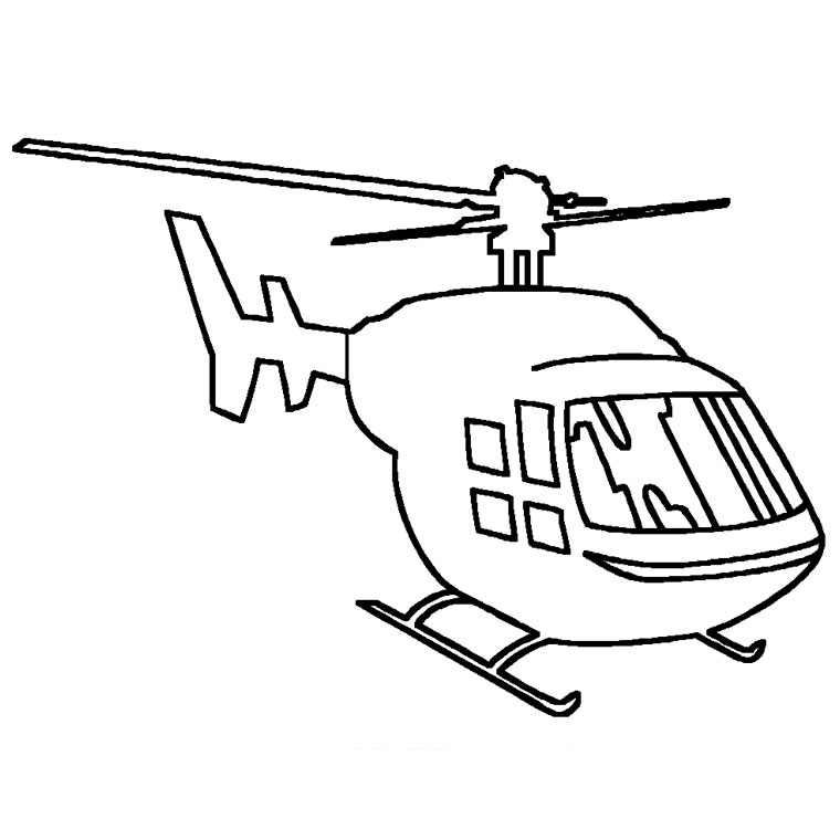 Dibujo gratuito Helicóptero #136042 de la coleccion Transporte para imprimir