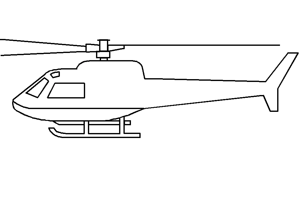 Dibujo gratuito Helicóptero #136079 de la coleccion Transporte para imprimir