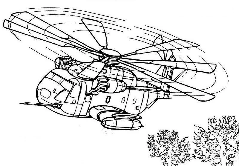 Dibujo gratuito Helicóptero #136085 de la coleccion Transporte para imprimir