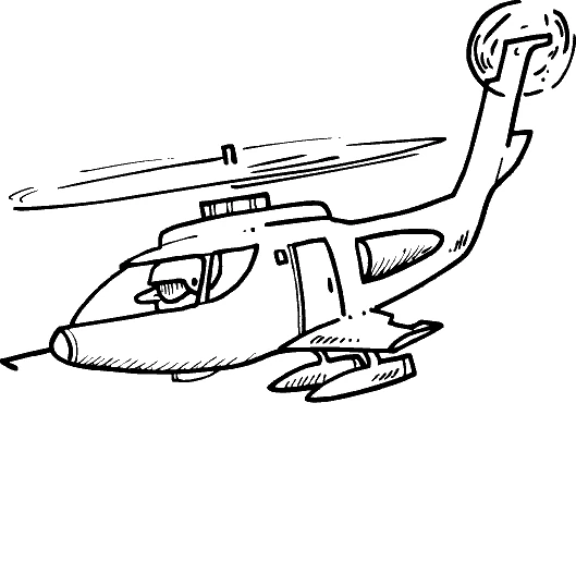 Dibujo gratuito Helicóptero #136099 de la coleccion Transporte para imprimir