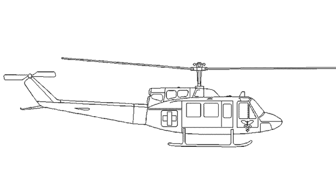 Dibujo gratuito Helicóptero #136143 de la coleccion Transporte para imprimir