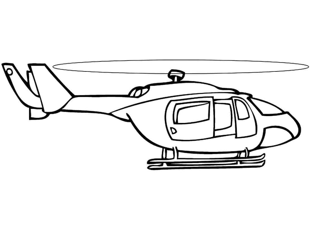 Dibujo gratuito Helicóptero #174150 de la coleccion Transporte para imprimir