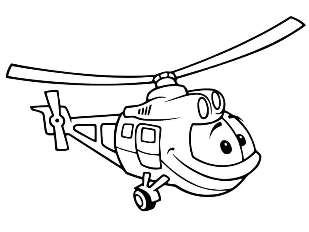 Dibujo gratuito Helicóptero #174155 de la coleccion Transporte para imprimir