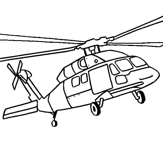 Dibujo gratuito Helicóptero #174172 de la coleccion Transporte para imprimir