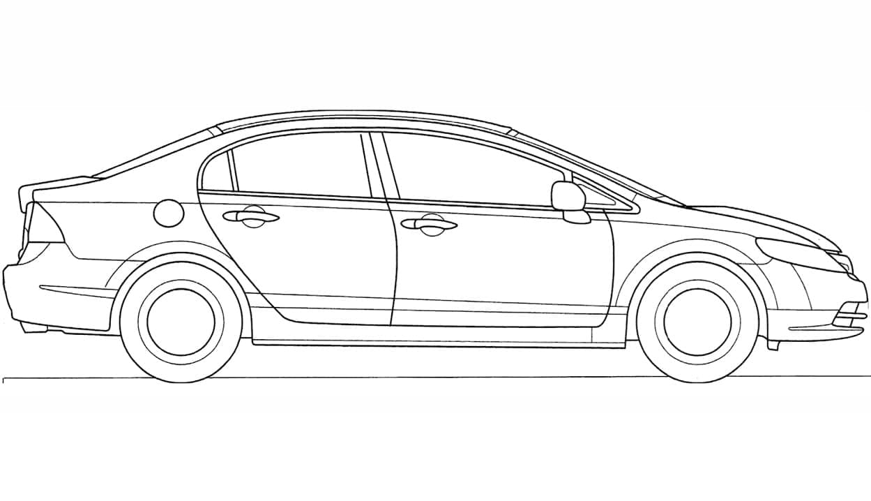 Dibujo para colorear: Honda (Transporte) #204960 - Dibujos para Colorear e Imprimir Gratis