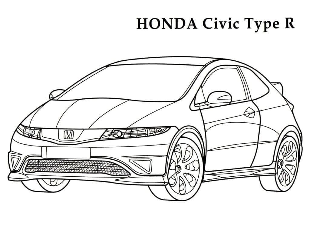 Dibujo para colorear: Honda (Transporte) #204962 - Dibujos para Colorear e Imprimir Gratis