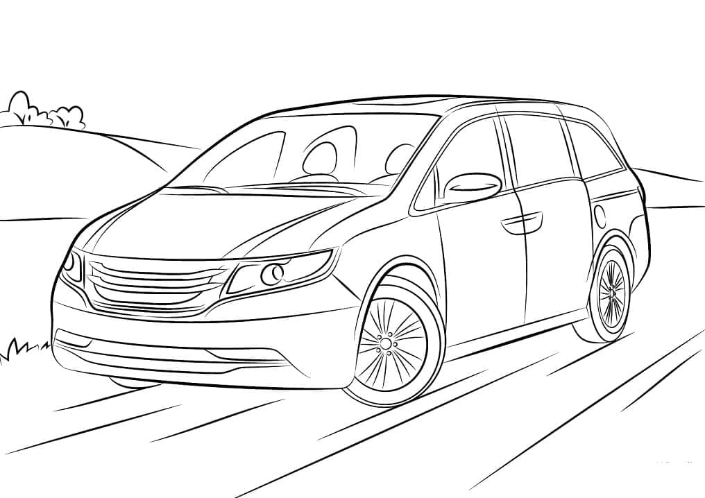 Dibujo para colorear: Honda (Transporte) #204967 - Dibujos para Colorear e Imprimir Gratis