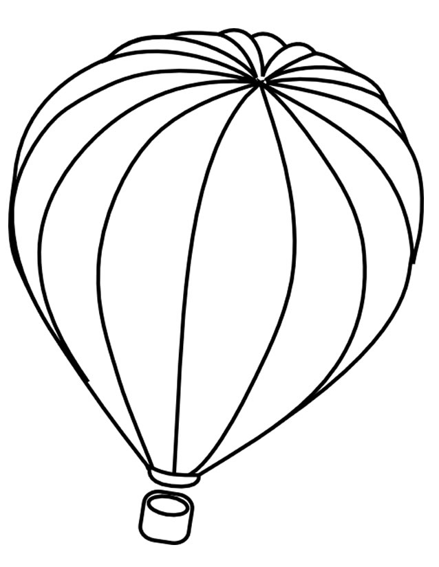 Dibujo para colorear: Hot air balloon (Transporte) #134597 - Dibujos para Colorear e Imprimir Gratis
