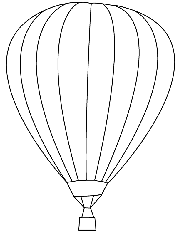 Dibujo para colorear: Hot air balloon (Transporte) #134617 - Dibujos para Colorear e Imprimir Gratis