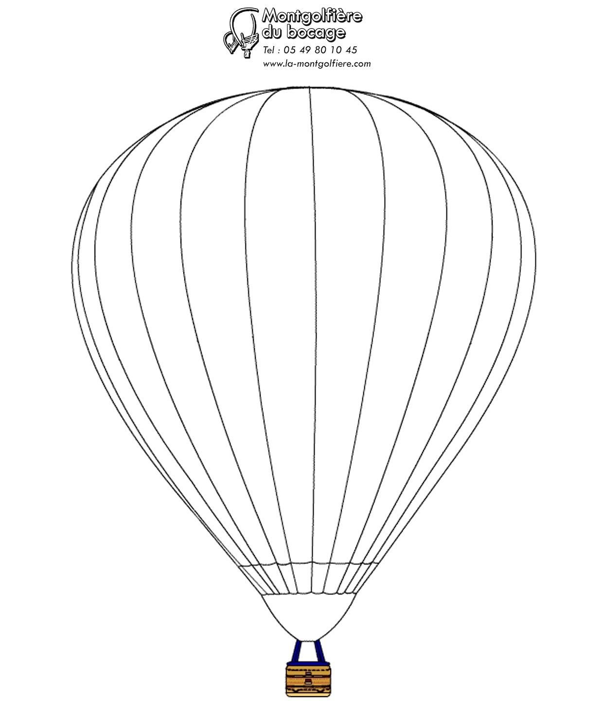 Dibujo para colorear: Hot air balloon (Transporte) #134618 - Dibujos para Colorear e Imprimir Gratis