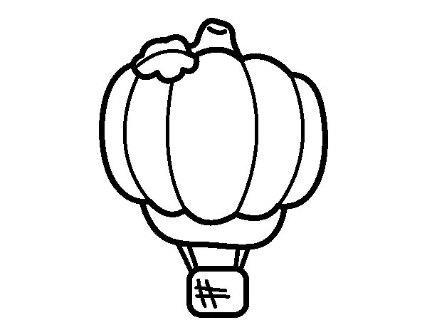 Dibujo para colorear: Hot air balloon (Transporte) #134652 - Dibujos para Colorear e Imprimir Gratis