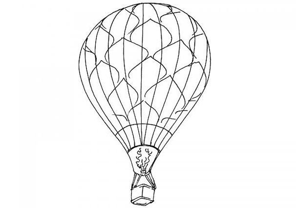 Dibujo para colorear: Hot air balloon (Transporte) #134654 - Dibujos para Colorear e Imprimir Gratis