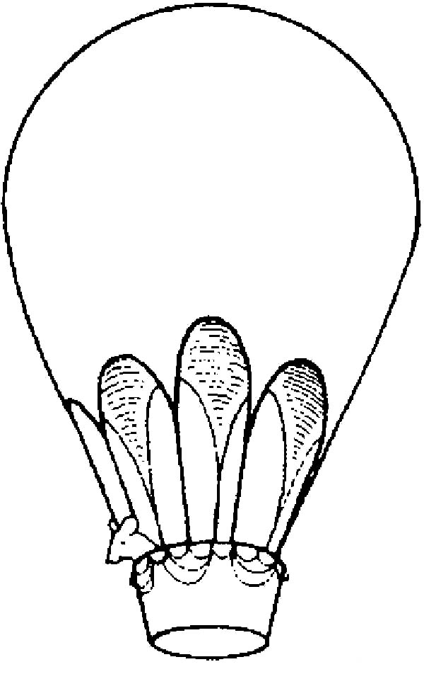 Dibujo para colorear: Hot air balloon (Transporte) #134673 - Dibujos para Colorear e Imprimir Gratis