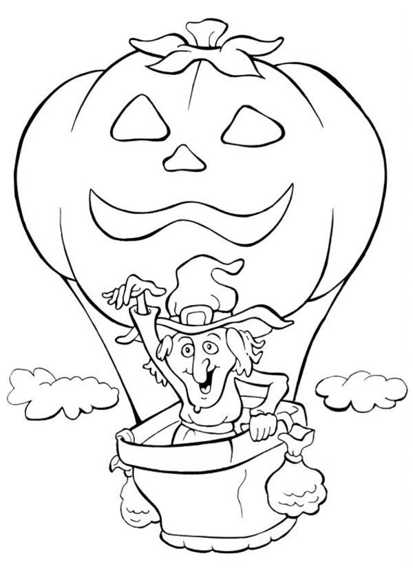 Dibujo para colorear: Hot air balloon (Transporte) #134675 - Dibujos para Colorear e Imprimir Gratis