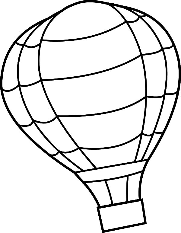 Dibujo para colorear: Hot air balloon (Transporte) #134688 - Dibujos para Colorear e Imprimir Gratis