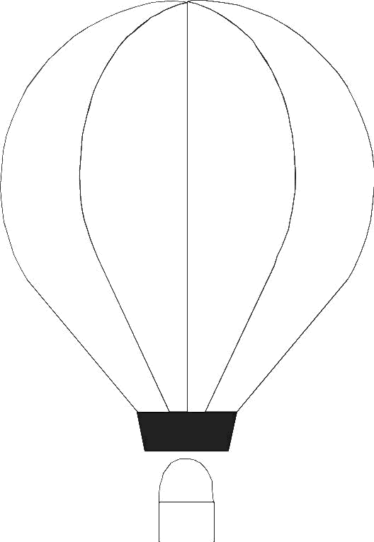 Dibujo para colorear: Hot air balloon (Transporte) #134691 - Dibujos para Colorear e Imprimir Gratis