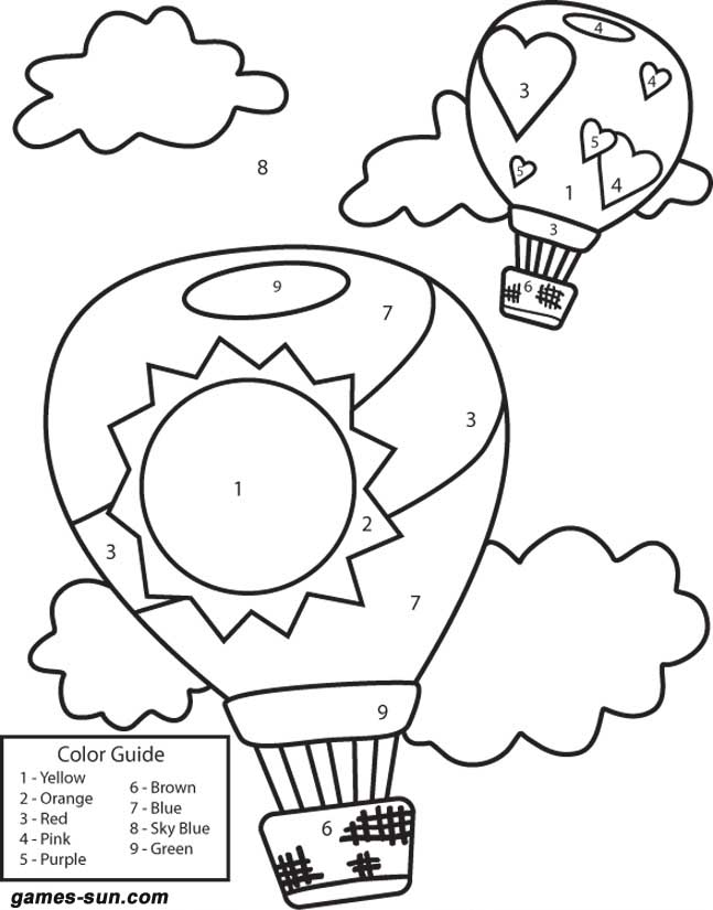 Dibujo para colorear: Hot air balloon (Transporte) #134702 - Dibujos para Colorear e Imprimir Gratis