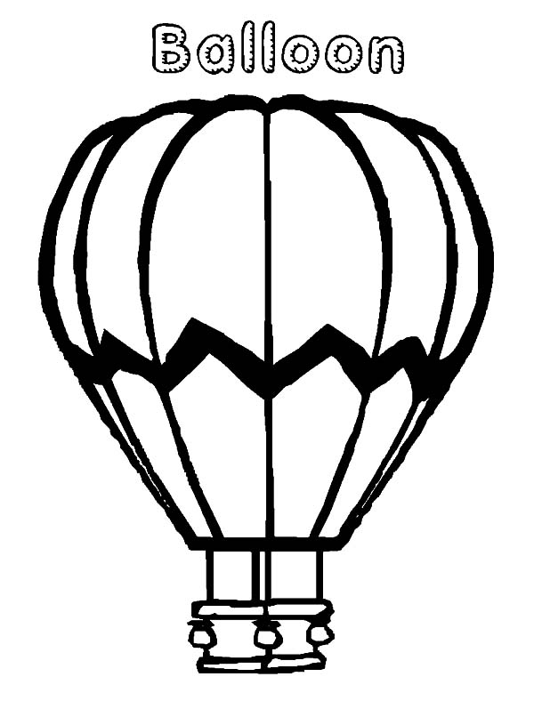 Dibujo para colorear: Hot air balloon (Transporte) #134714 - Dibujos para Colorear e Imprimir Gratis