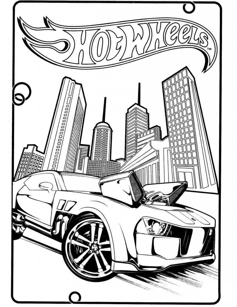 Dibujo gratuito Hot Wheels #174763 de la coleccion Transporte para imprimir