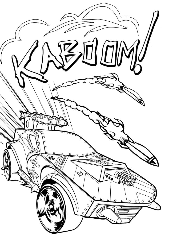 Dibujo gratuito Hot Wheels #174766 de la coleccion Transporte para imprimir
