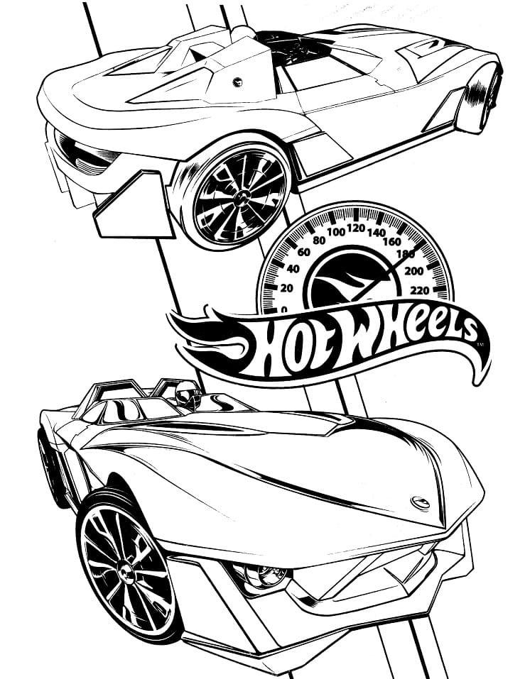Dibujo gratuito Hot Wheels #174772 de la coleccion Transporte para imprimir