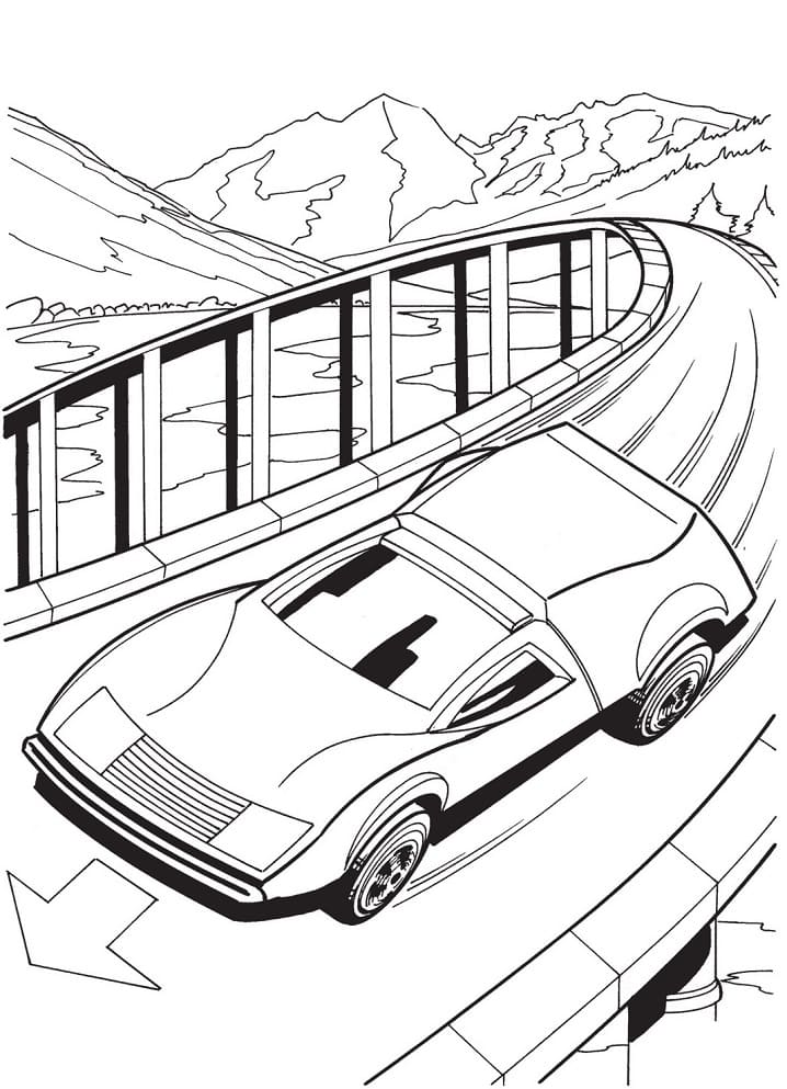 Dibujo gratuito Hot Wheels #174773 de la coleccion Transporte para imprimir