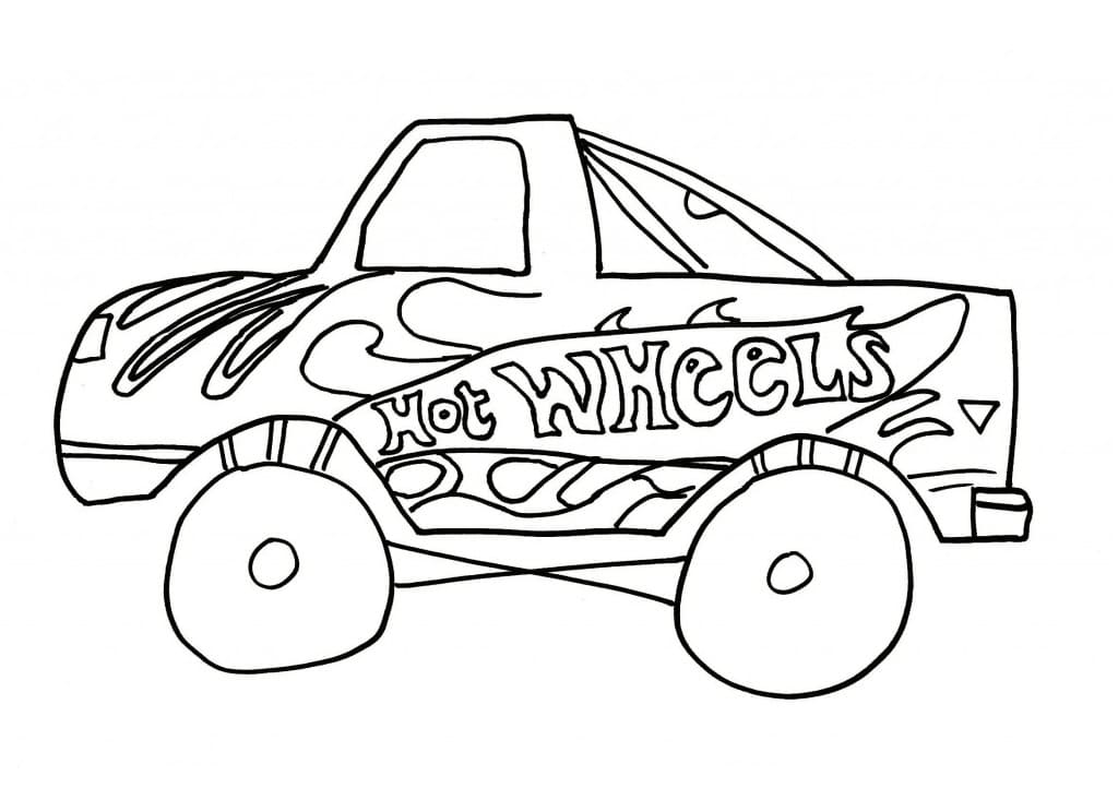 Dibujo gratuito Hot Wheels #218453 de la coleccion Transporte para imprimir