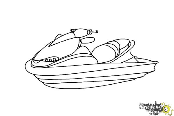 Dibujo para colorear: Jet ski / Seadoo (Transporte) #139941 - Dibujos para Colorear e Imprimir Gratis