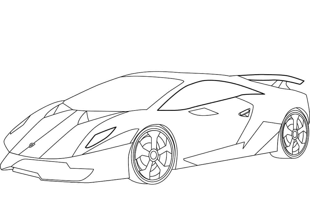 Dibujo gratuito Lamborghini #174225 de la coleccion Transporte para imprimir