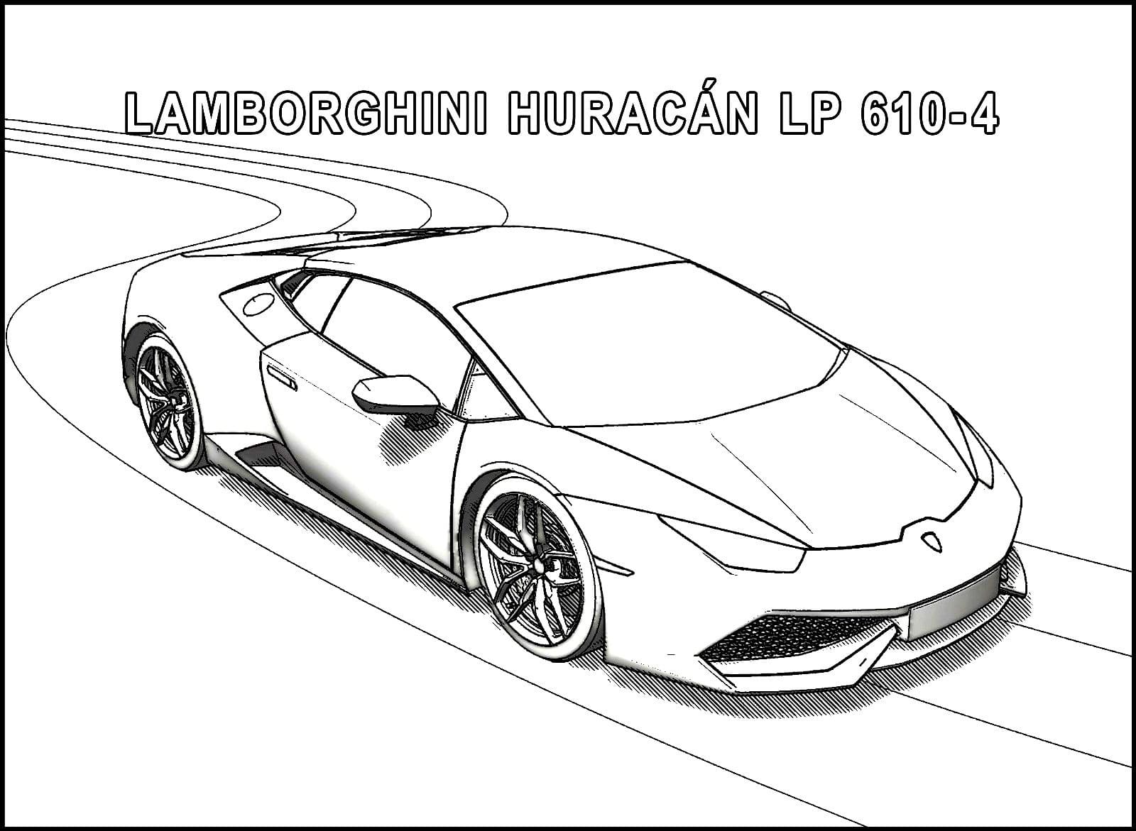 Dibujo gratuito Lamborghini #217274 de la coleccion Transporte para imprimir
