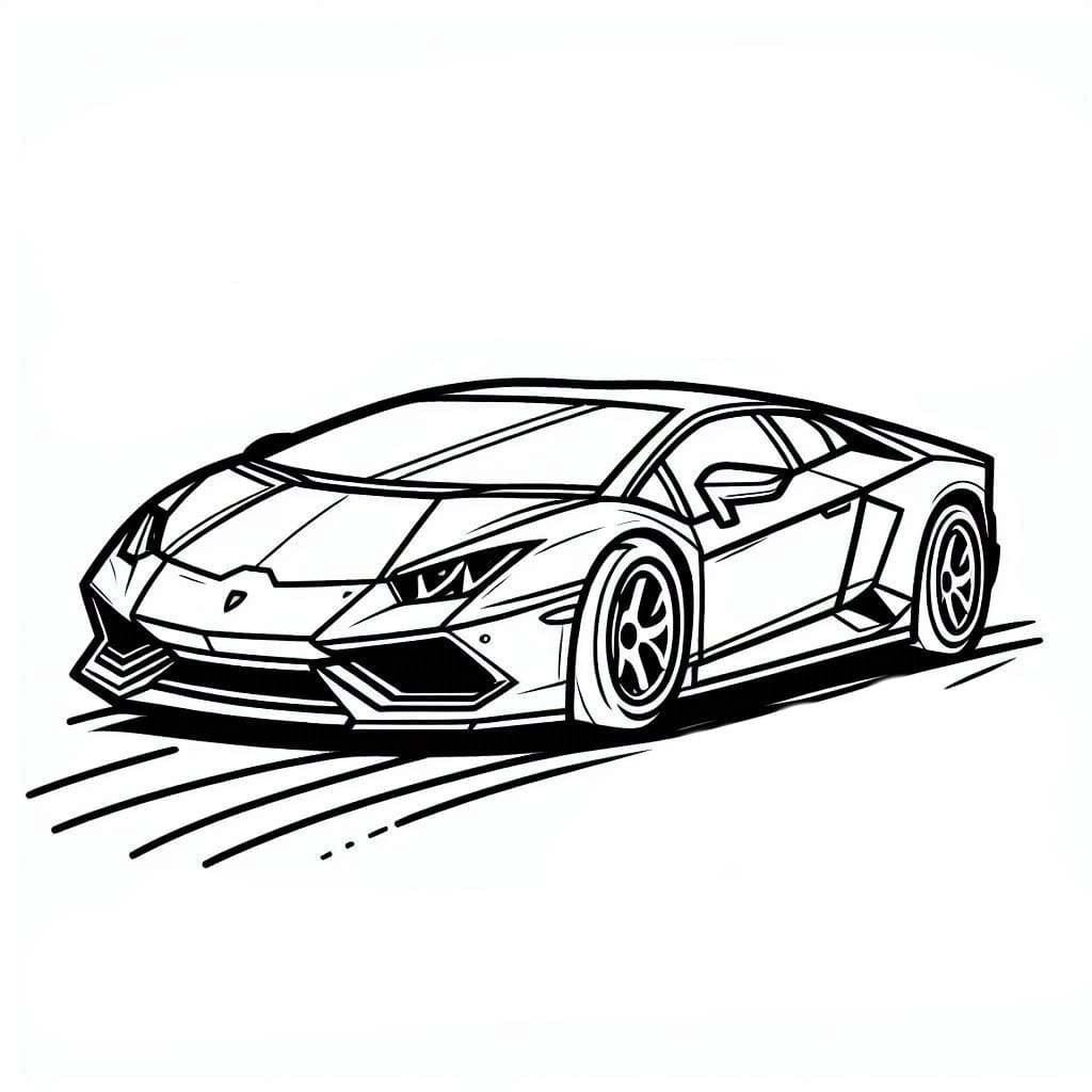 Dibujo gratuito Lamborghini #217281 de la coleccion Transporte para imprimir