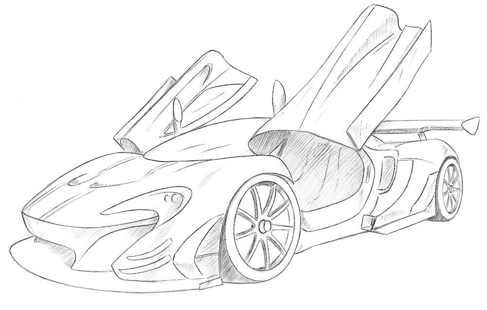 Dibujo para colorear: McLaren (Transporte) #219359 - Dibujos para Colorear e Imprimir Gratis