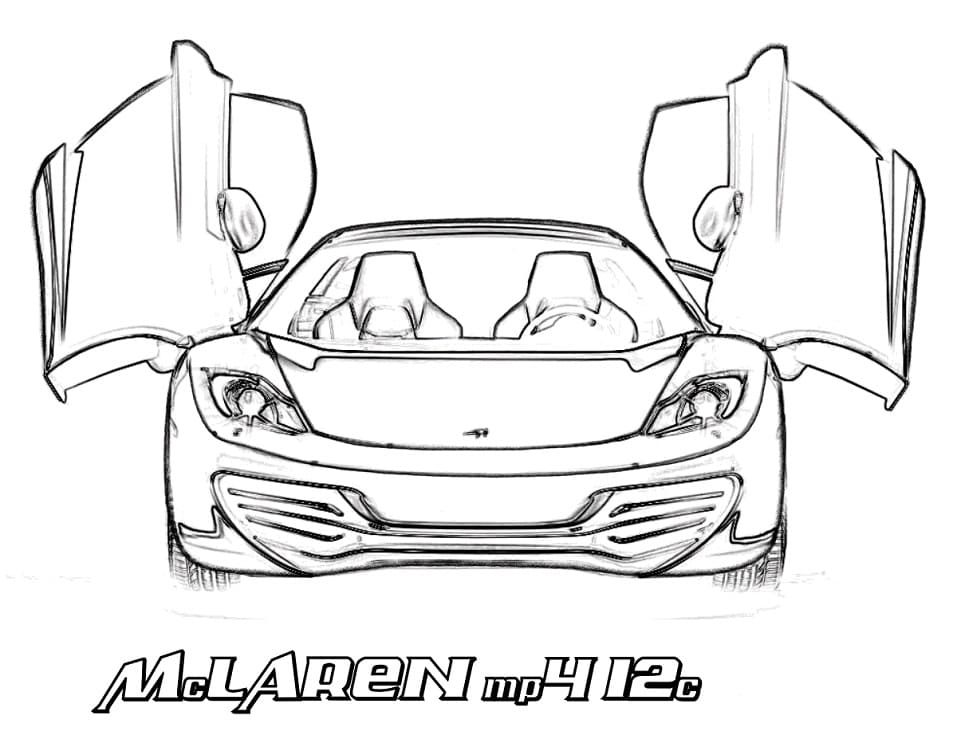 Dibujo gratuito McLaren #219367 de la coleccion Transporte para imprimir