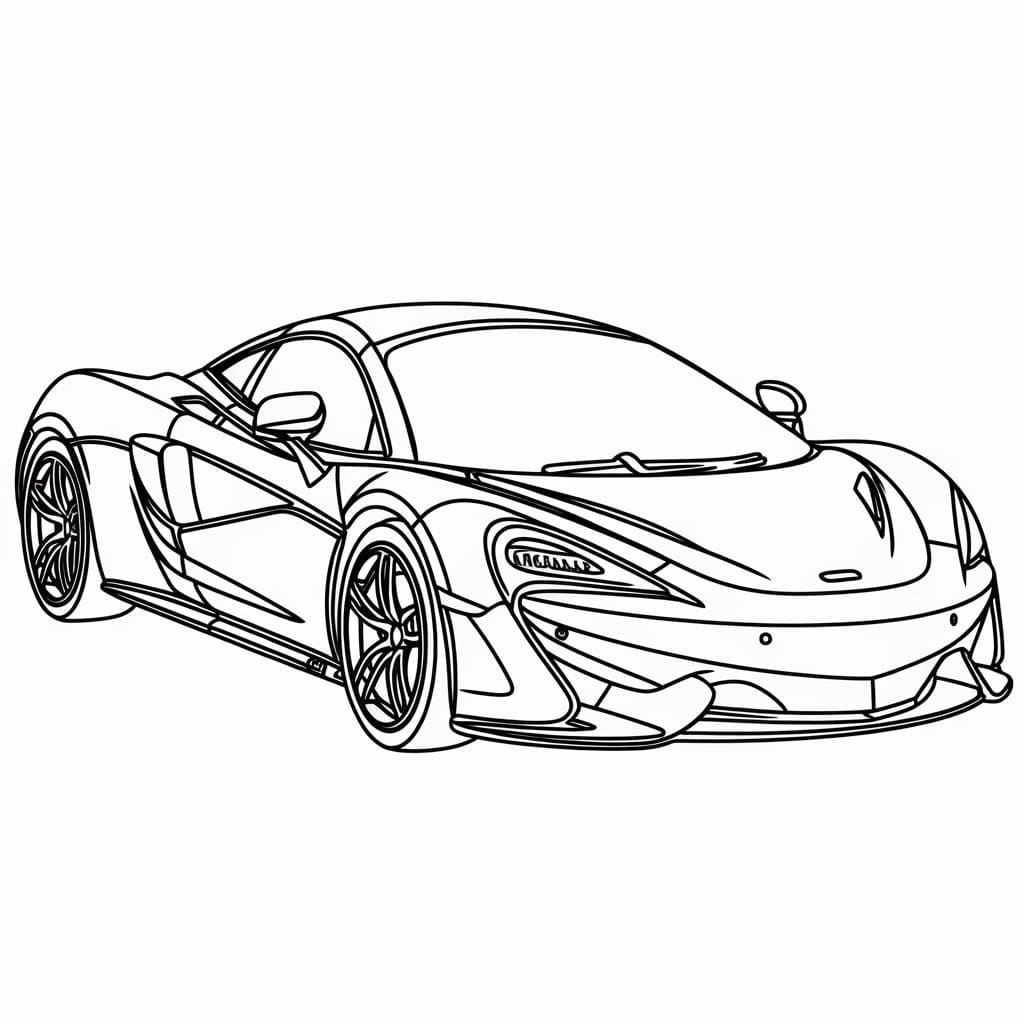 Dibujo gratuito McLaren #219380 de la coleccion Transporte para imprimir